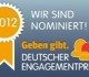 Thumbnail image for Nominiert für den Deutschen Engagement Preis 2012